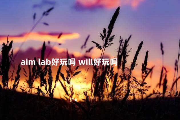 aim lab好玩吗 will好玩吗